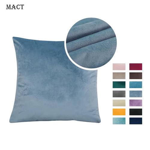 2PCS Velvet Throw Pillow Cover Soft Solid Decorative Square Cushion Case Sofa Bedroom Car Home55X55/60X60Cm Cozy Pillowcase