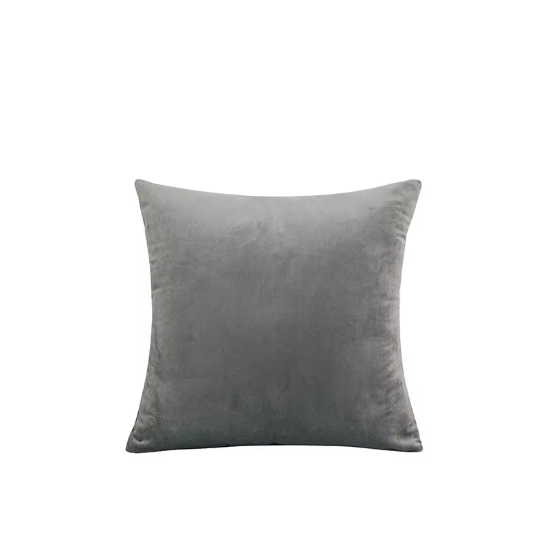 2PCS Velvet Throw Pillow Cover Soft Solid Decorative Square Cushion Case Sofa Bedroom Car Home55X55/60X60Cm Cozy Pillowcase