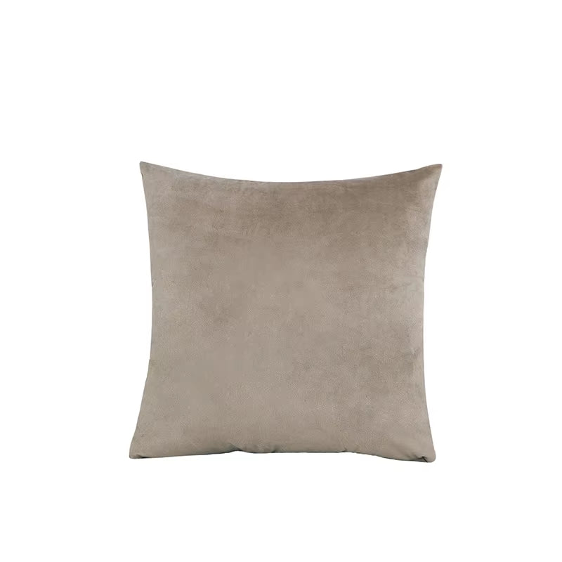 2PCS Velvet Throw Pillow Cover Soft Solid Decorative Square Cushion Case Sofa Bedroom Car Home55X55/60X60Cm Cozy Pillowcase
