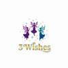 3 Wishes Logo - Purple Gold Teal No Circle