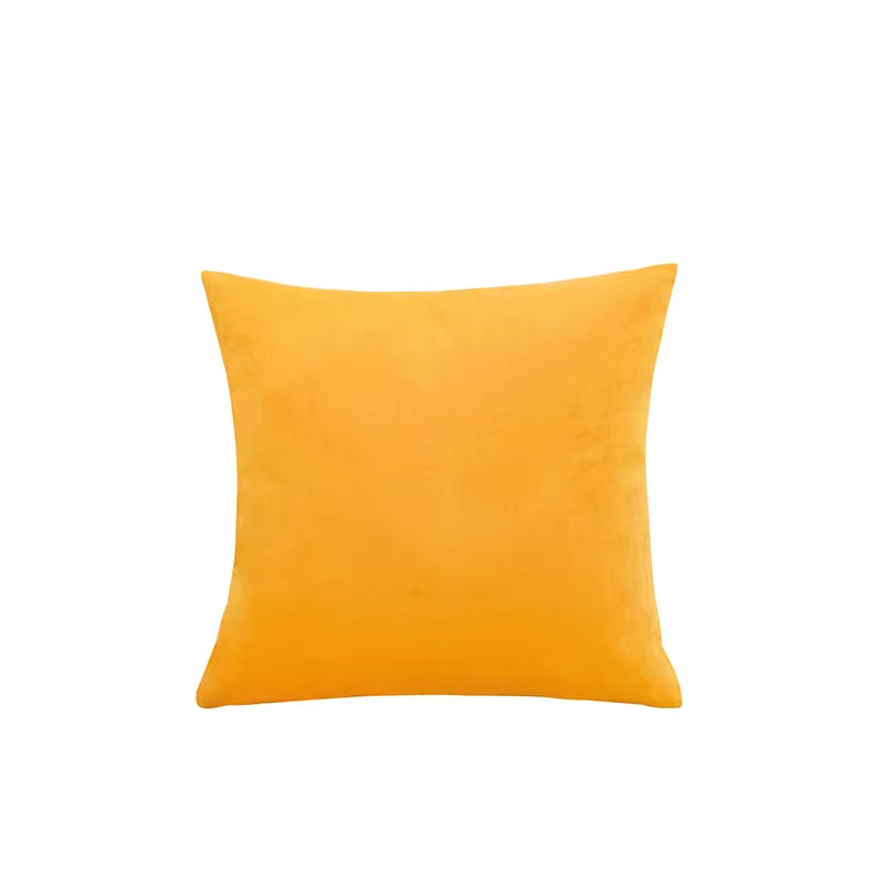 2PCS Velvet Throw Pillow Cover Soft Solid Decorative Square Cushion Case Sofa Bedroom Car Home55X55/60X60Cm Cozy Pillowcase