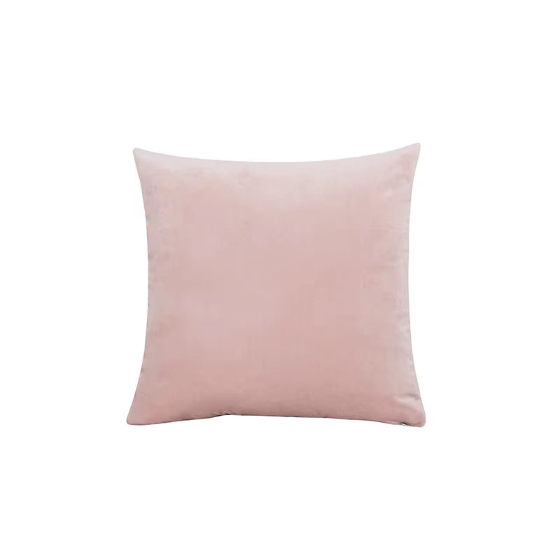 2PCS Velvet Throw Pillow Cover Soft Solid Decorative Square Cushion Case Sofa Bedroom Car Home55X55/60X60Cm Cozy Pillowcase