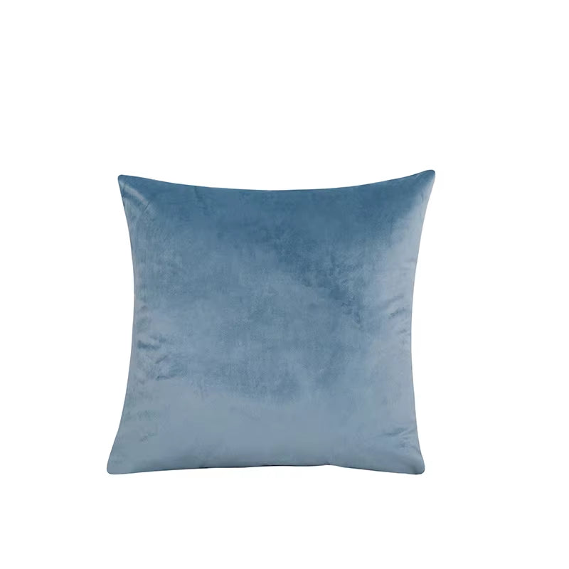 2PCS Velvet Throw Pillow Cover Soft Solid Decorative Square Cushion Case Sofa Bedroom Car Home55X55/60X60Cm Cozy Pillowcase