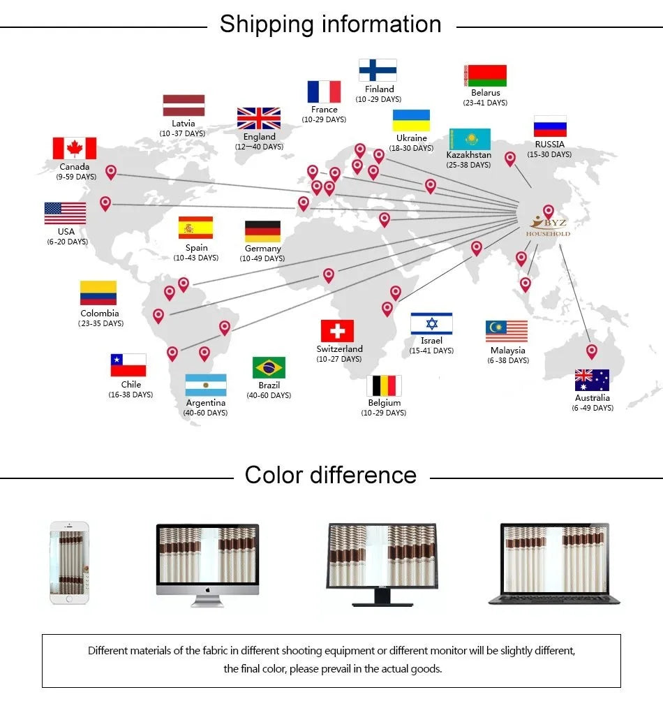 European Embroidered Blackout Curtains