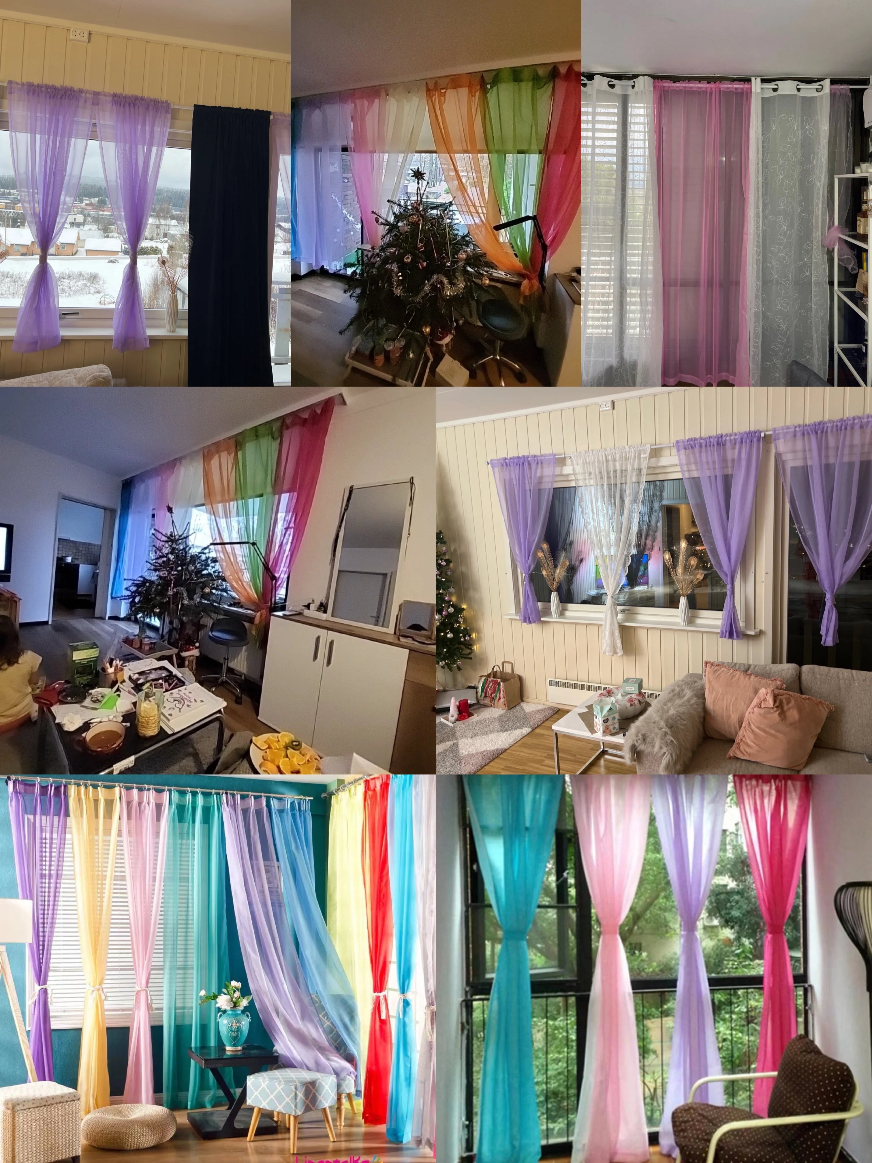 Fairy Light Curtain Drapes