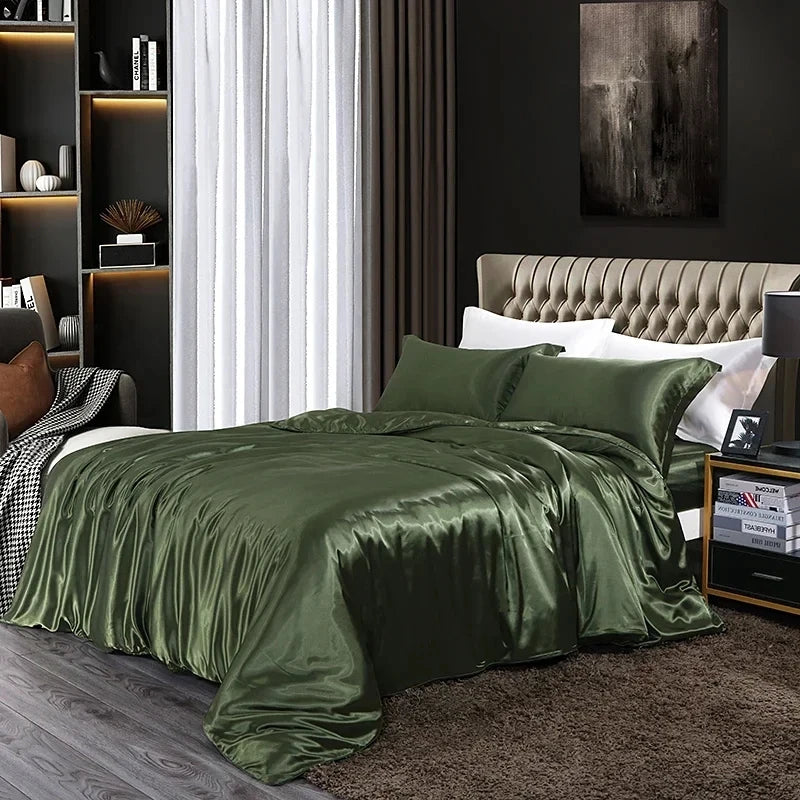 Luxury Solid Color Bedding Set