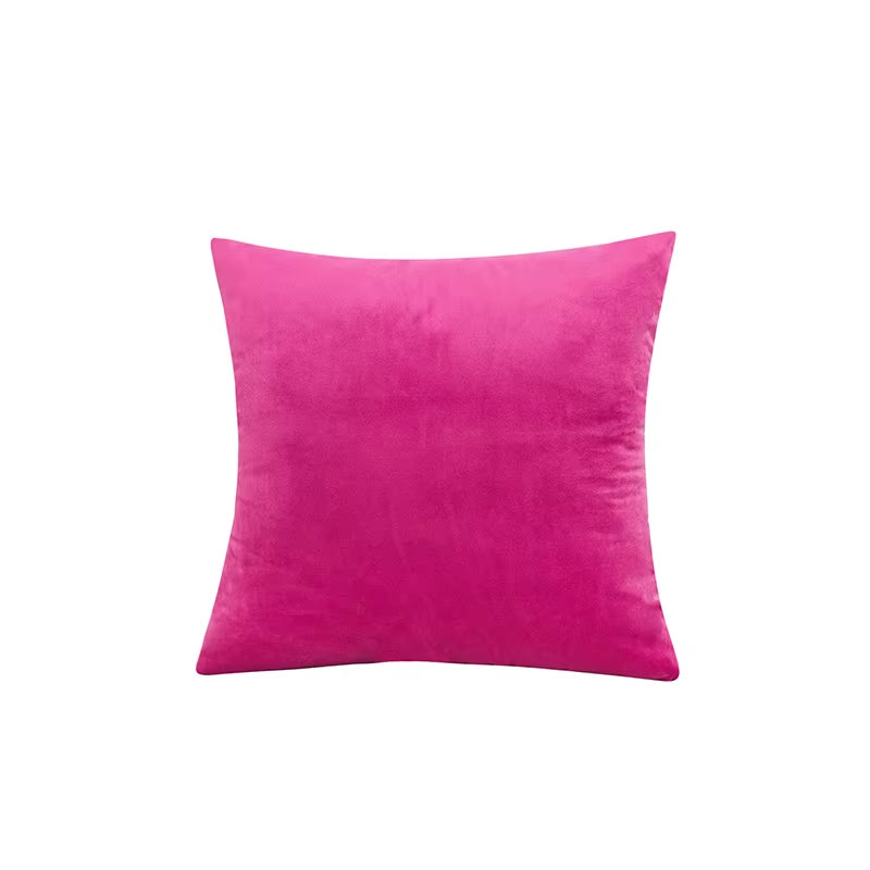 2PCS Velvet Throw Pillow Cover Soft Solid Decorative Square Cushion Case Sofa Bedroom Car Home55X55/60X60Cm Cozy Pillowcase