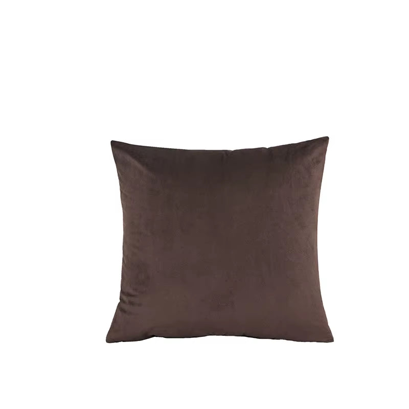 2PCS Velvet Throw Pillow Cover Soft Solid Decorative Square Cushion Case Sofa Bedroom Car Home55X55/60X60Cm Cozy Pillowcase